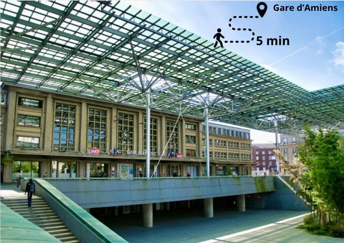L Amiens Haussmann-Gare-Hortillonnages-Centre-Ville-Wifi エクステリア 写真