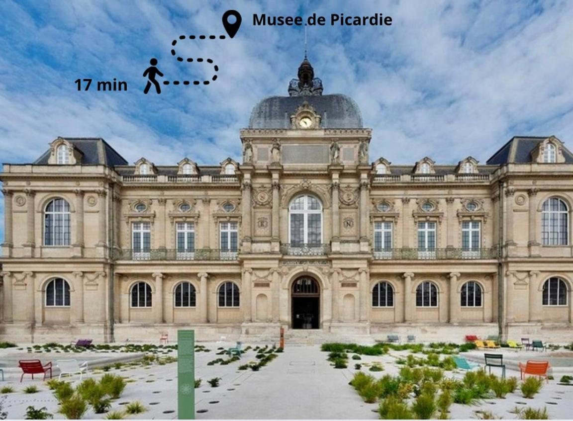 L Amiens Haussmann-Gare-Hortillonnages-Centre-Ville-Wifi エクステリア 写真